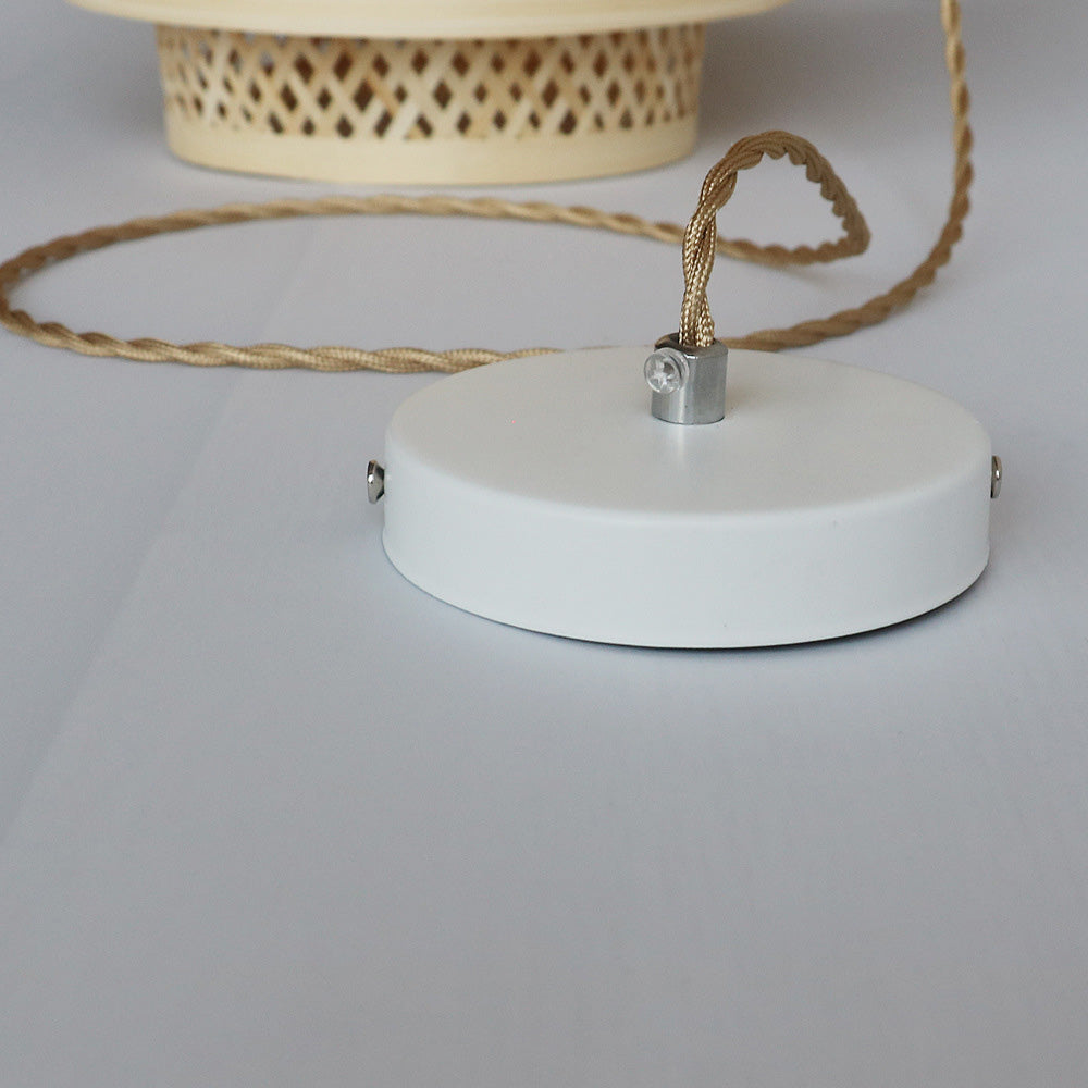 Handgjord bamboohänglampa för ö