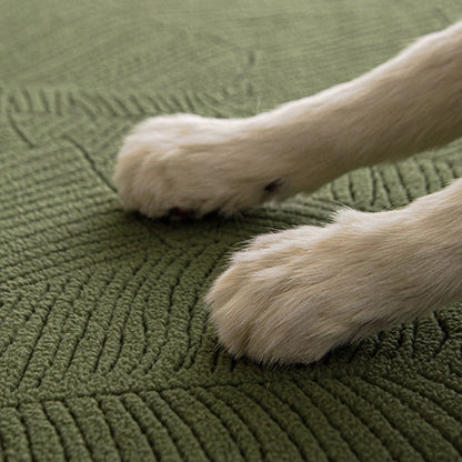 Modern Leaf Jacquard Vattentät Anti-scratch Sofföverdrag