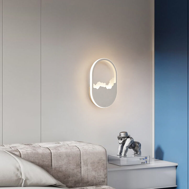 WaveGlow - Ovalt LED-vägglampa med vågdesign