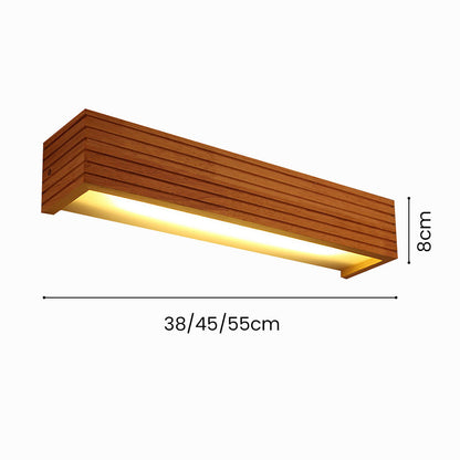 Vägglampa Modern Trä LED Armatur