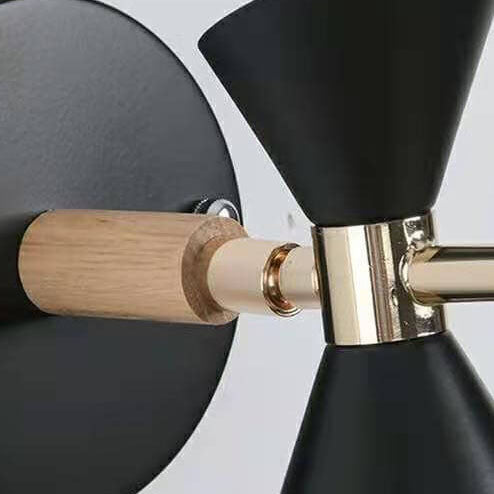 Nordisk Enkel Horn Lampkåpa 1-ljuskrona Vägghybrid