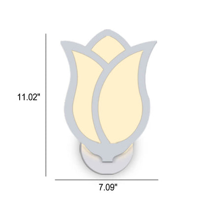 Modern, minimalistisk, kreativ LED-vägglampa i rosdesign