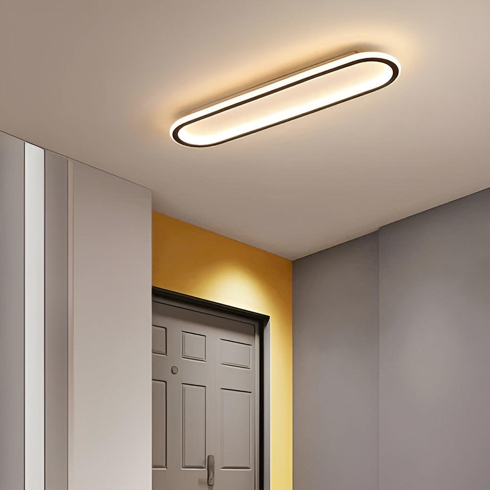 LED-taklamps i oval form – Elegant modern design för hall och entréområde