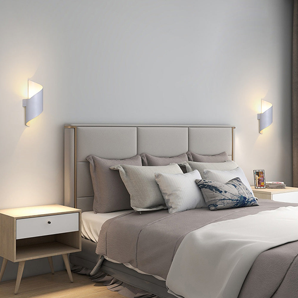 LED Vägglampa med Minimalistisk Aluminiumdesign
