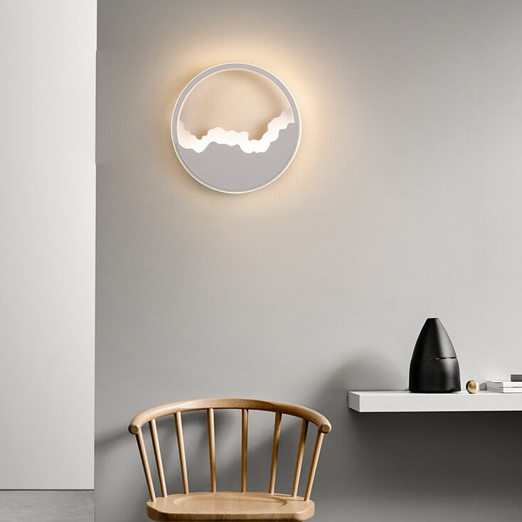 WaveGlow - Ovalt LED-vägglampa med vågdesign