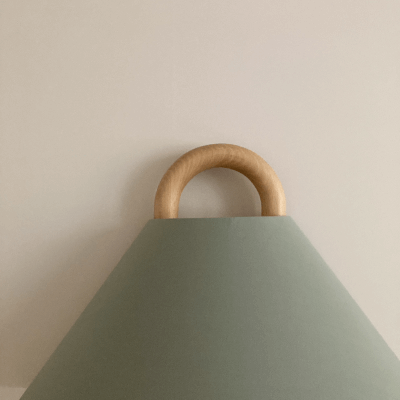 Vägglampa Modern Trä Tyg Sconcelampa