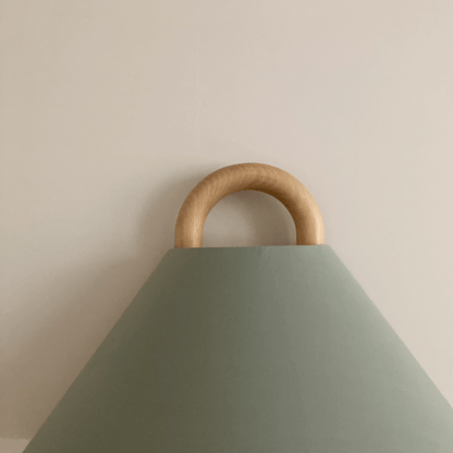 Vägglampa Modern Trä Tyg Sconcelampa