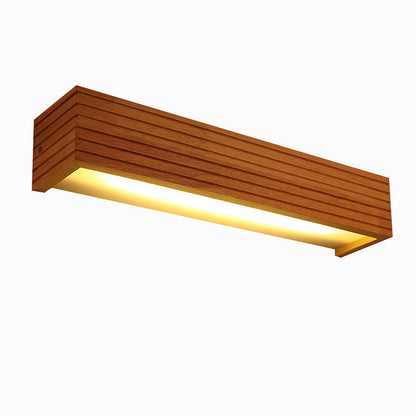 Vägglampa Modern Trä LED Armatur