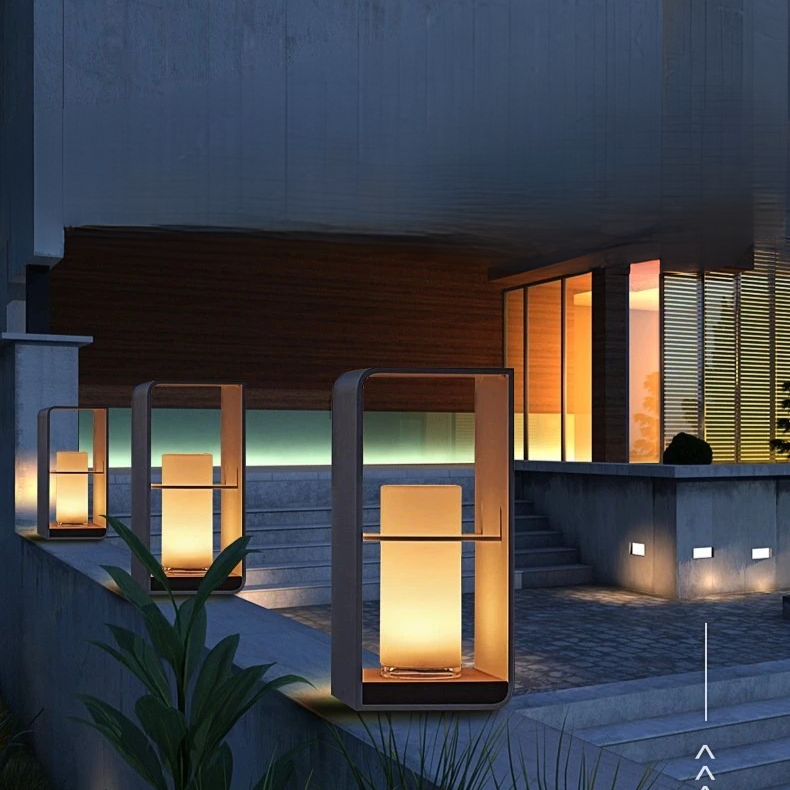 Modern solterrasslampa