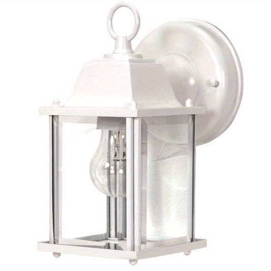 Utomhus Vägglampa Glas Lantern Metall Ram