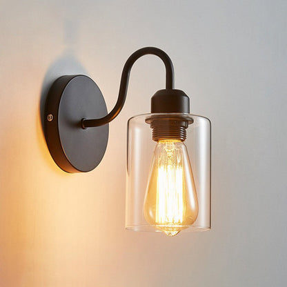 Marit - Retro LED Vägglampa Svart
