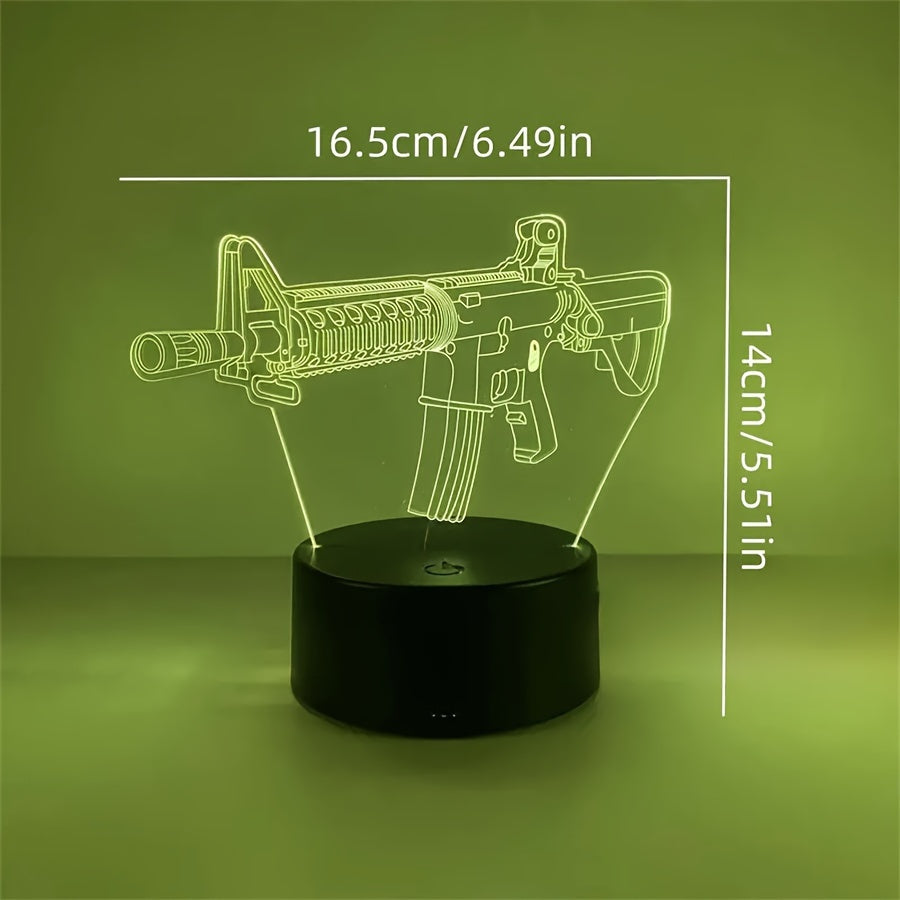 GeoLicht - 3D Geometrisk LED Skrivbordslampa med Touch-kontroll