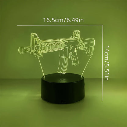 GeoLicht - 3D Geometrisk LED Skrivbordslampa med Touch-kontroll