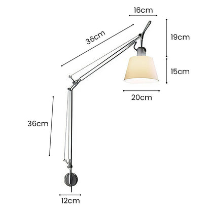 Modern Svängbar Silver Vägglampa