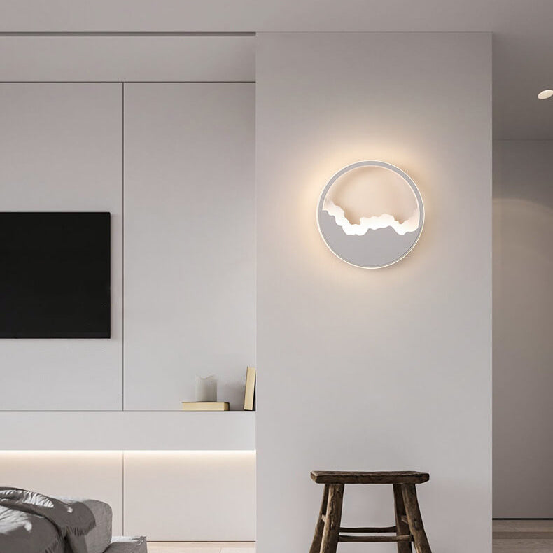 WaveGlow - Ovalt LED-vägglampa med vågdesign