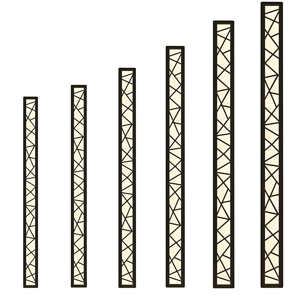 Utomhus Vattentät Vägglampa | 15.7–59 x 3.1 in | LED IP65 Lång Järn & Akryl Exteriör Armatur | Brick by Brick