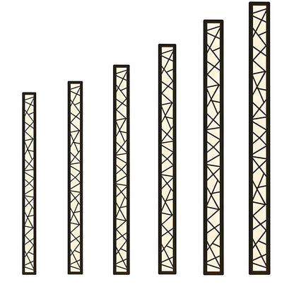 Utomhus Vattentät Vägglampa | 15.7–59 x 3.1 in | LED IP65 Lång Järn &amp; Akryl Exteriör Armatur | Brick by Brick