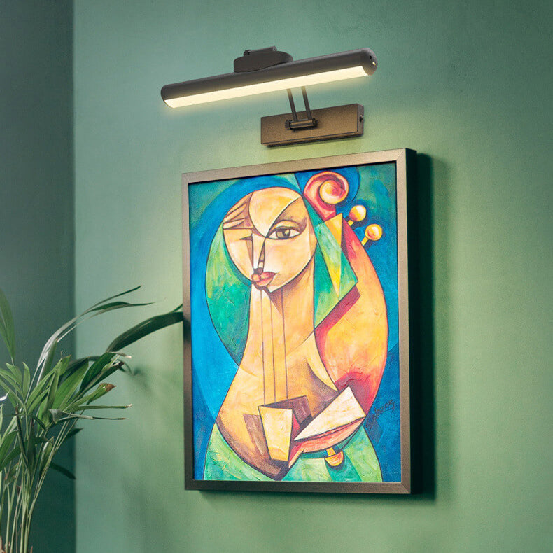 Minimalistisk justerbar LED-vägglampa i balkform för badrum