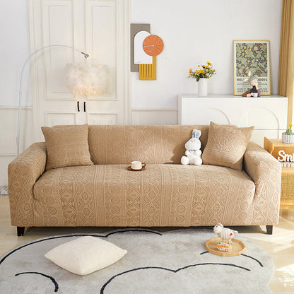 Bohemian Jacquard Stretch Heltäckande Anti-Slip Sofföverdrag