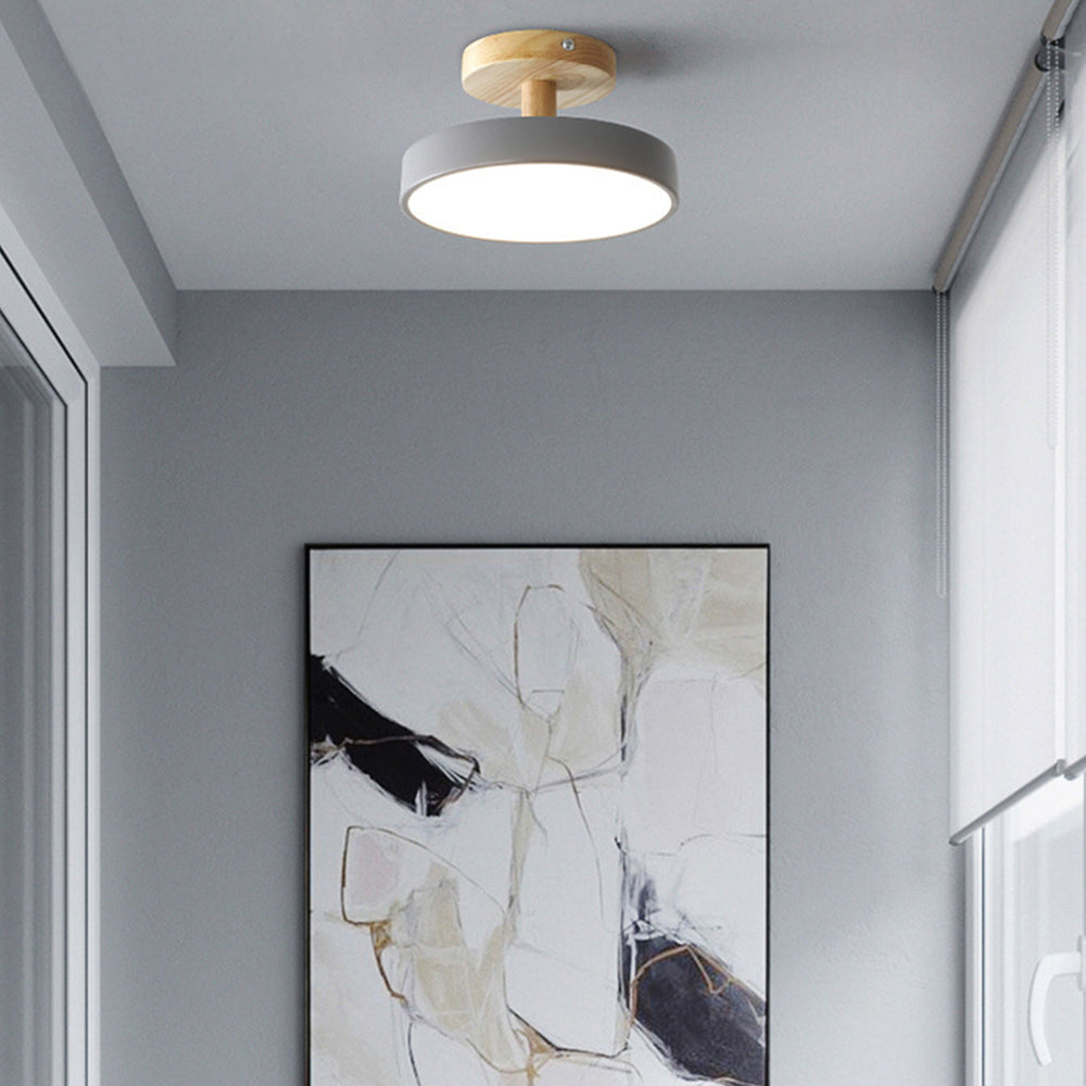 Modern Trä LED Taklampa