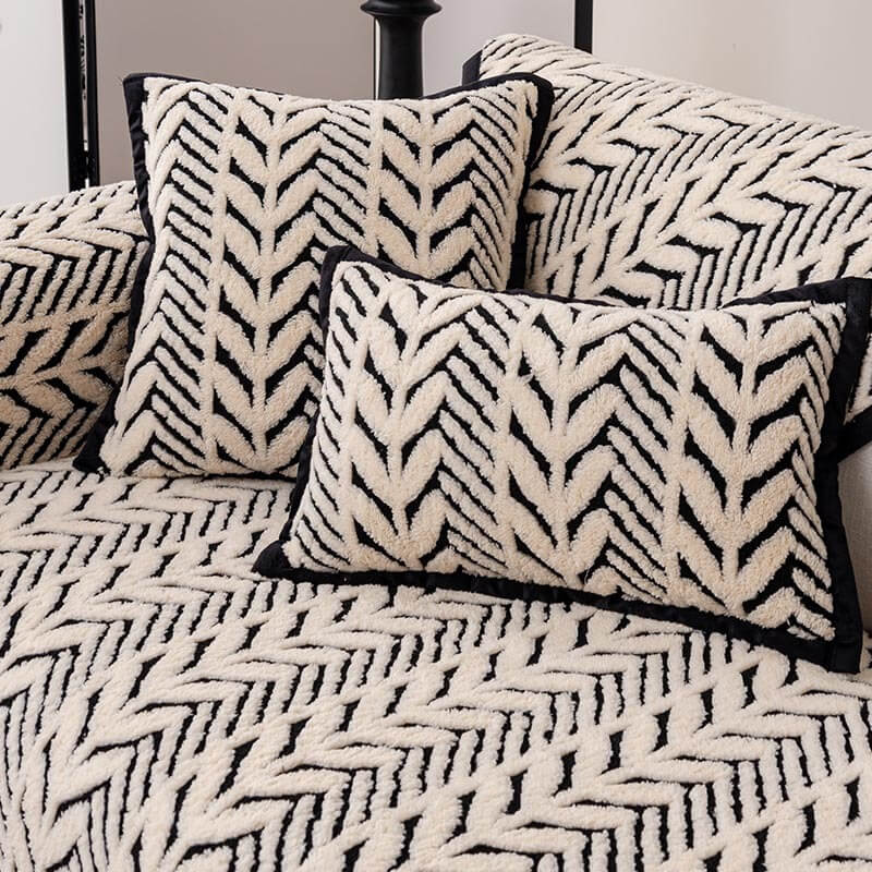 Premium Varm Vetekudde Plush Anti-Slip Sofföverdrag