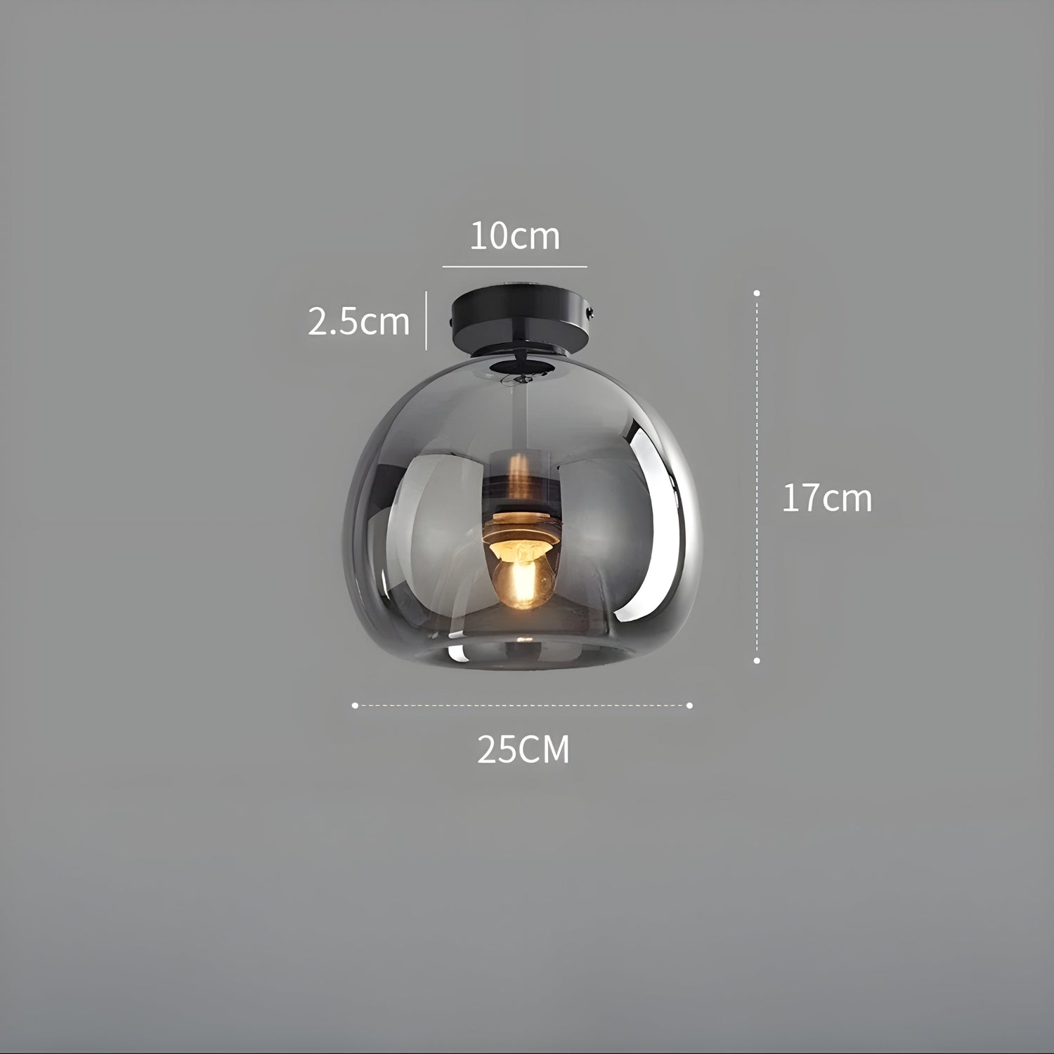 LustroCeil Light - Minimalistisk Glas-Taklampa
