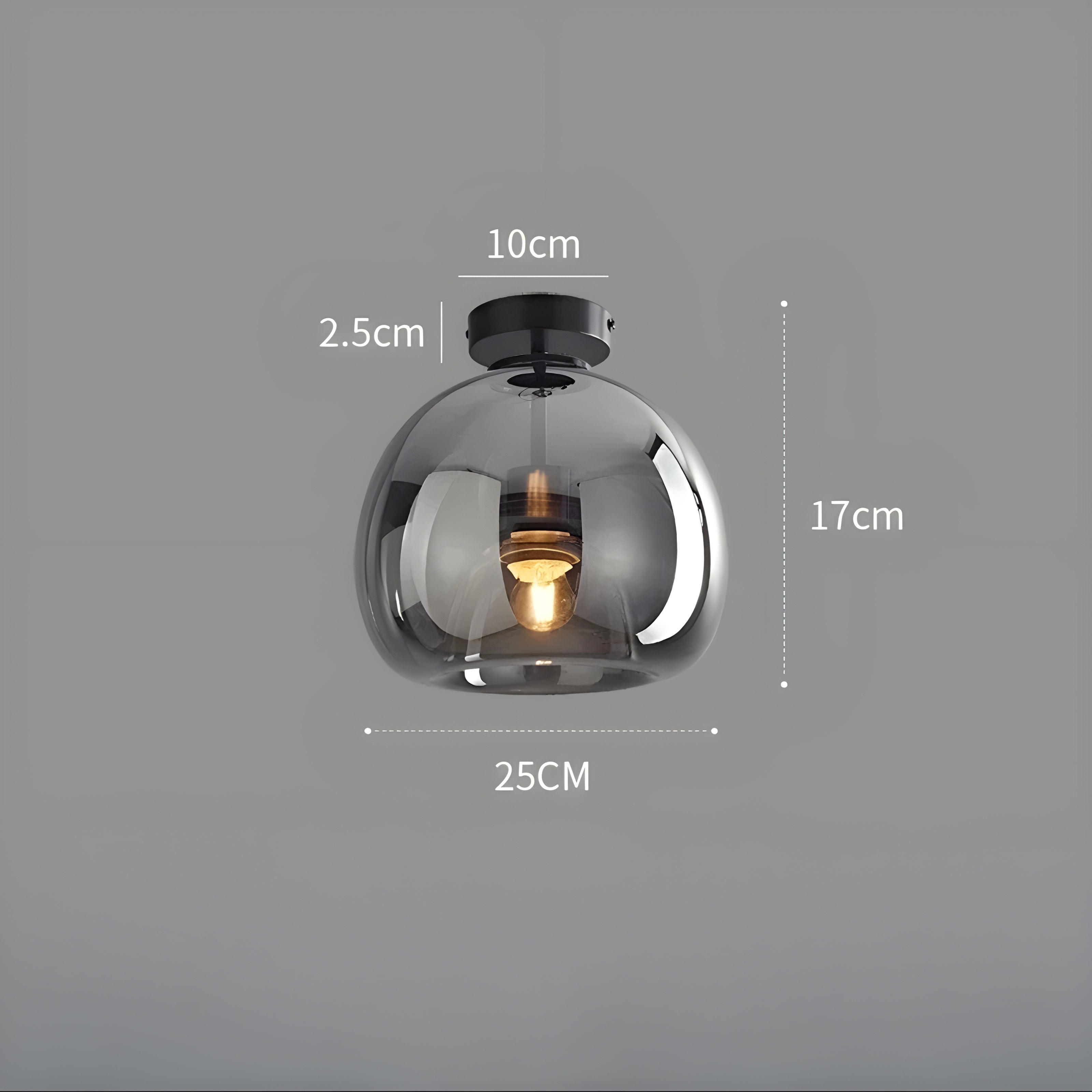 LustroCeil Light - Minimalistisk Glas-Taklampa
