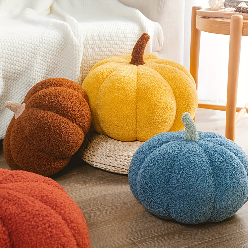 Mysig Pumpa Kudde - Mjuk, Färgglad Dekoration för Halloween och Fester