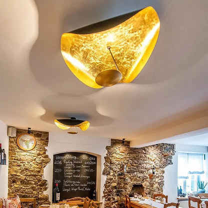 Taklampa Guldblad Modern Pendellampa