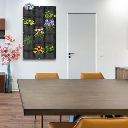 Filz växtpåse för vertikal väggmontering – Tredimensionell, icke-vävd växtpåse