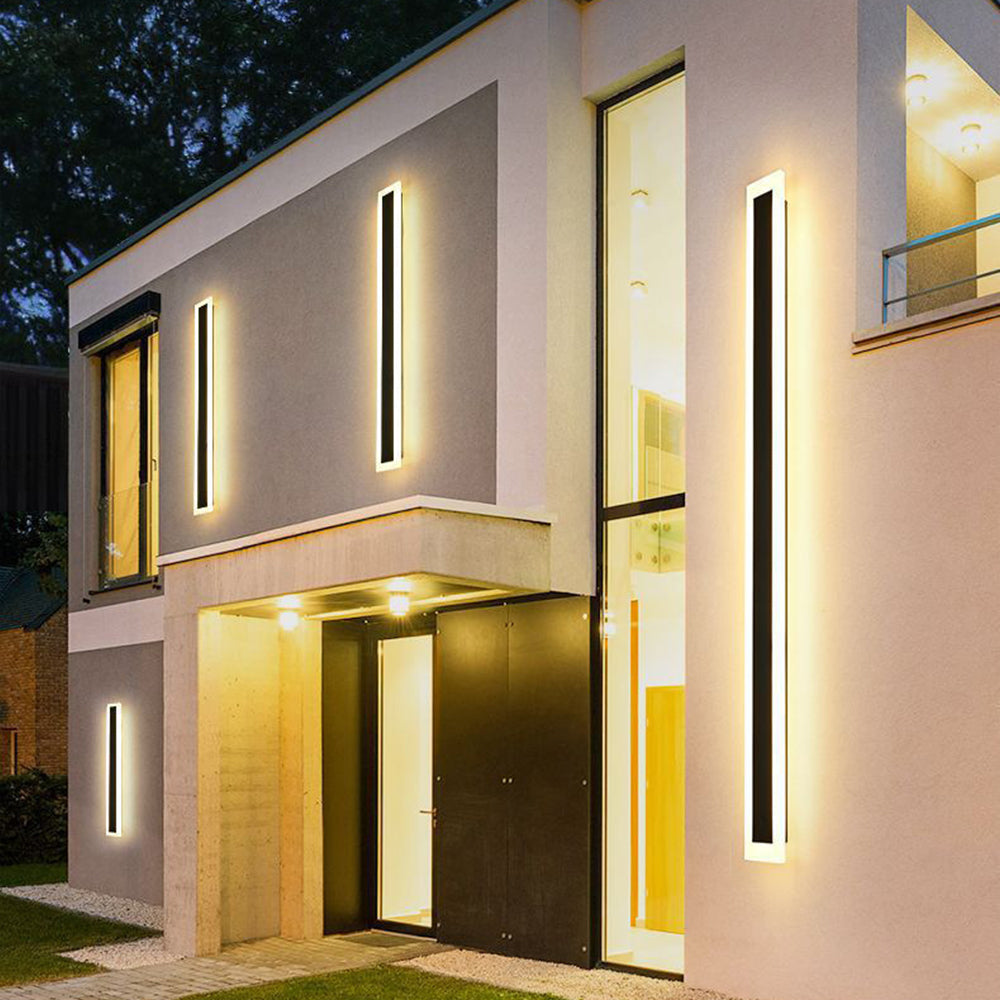LED Utomhusvägglampor | 11.8–47.2 x 3.1 in | Vattentät IP65 Modern Akrylbelysning | Brick by Brick