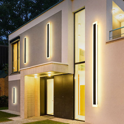 LED Utomhusvägglampor | 11.8–47.2 x 3.1 in | Vattentät IP65 Modern Akrylbelysning | Brick by Brick