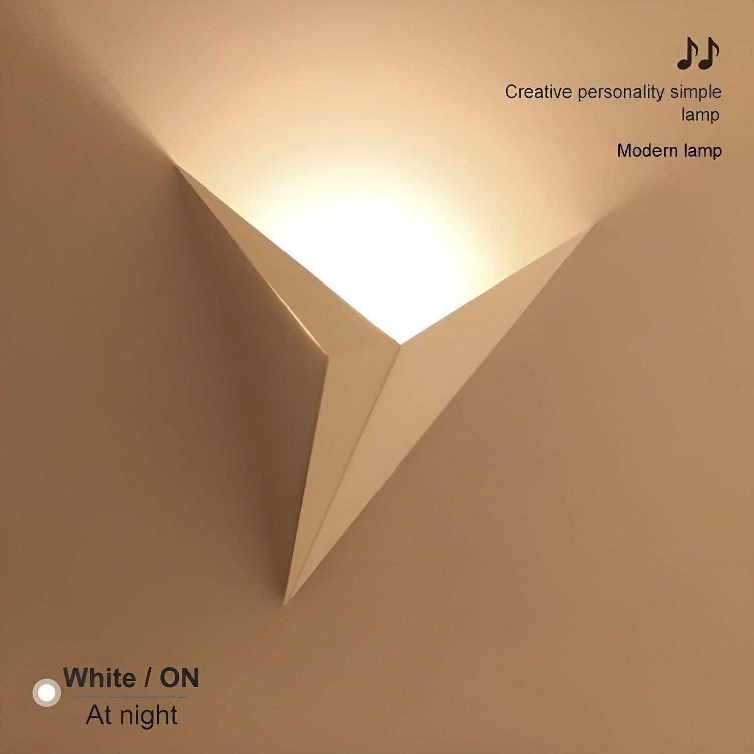 OrigamiGlow Light - Minimalistisk Origami Triangelformad LED Vägglampor