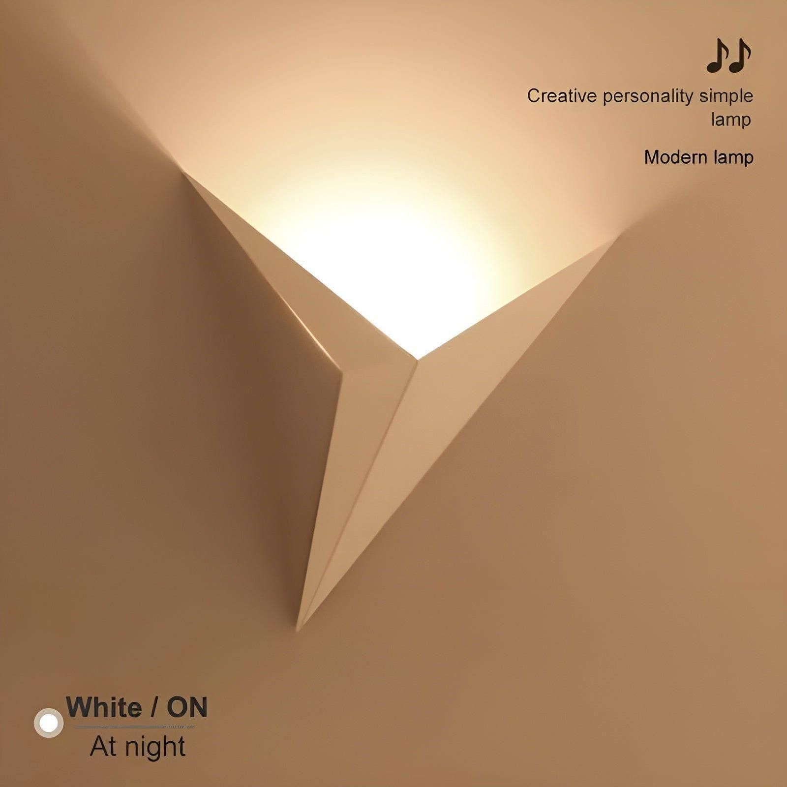 OrigamiGlow Light - Minimalistisk Origami Triangelformad LED Vägglampor