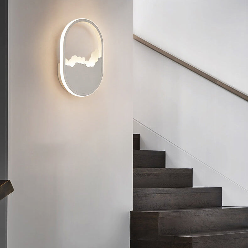 WaveGlow - Ovalt LED-vägglampa med vågdesign
