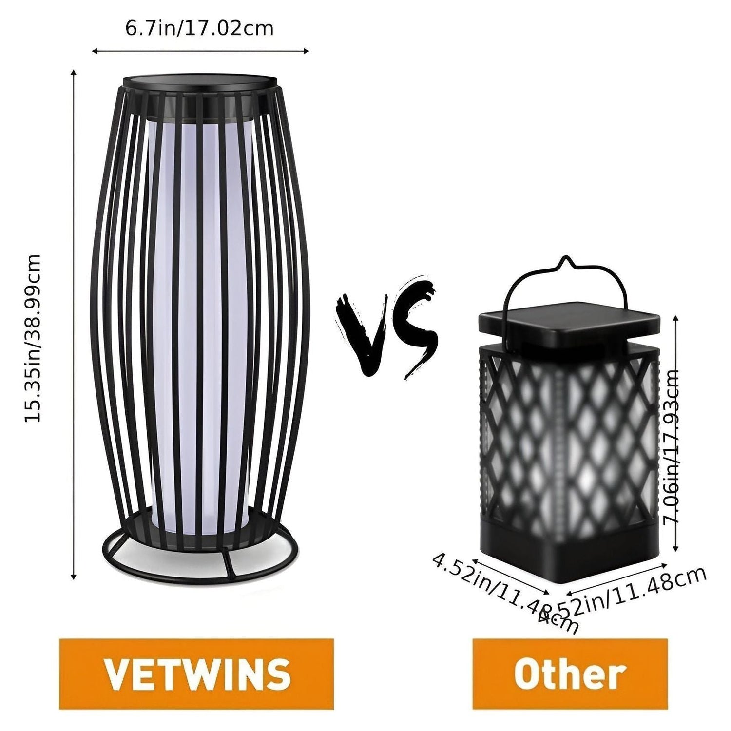 EmberGlow Light - Metall USB Uppladdningsbar Solflammslampa