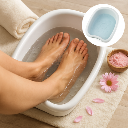 Fotspa för blötläggning och avkoppling
