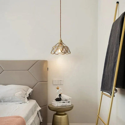 Klassisk Glasmålning Taklampa