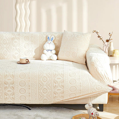 Bohemian Jacquard Stretch Heltäckande Anti-Slip Sofföverdrag