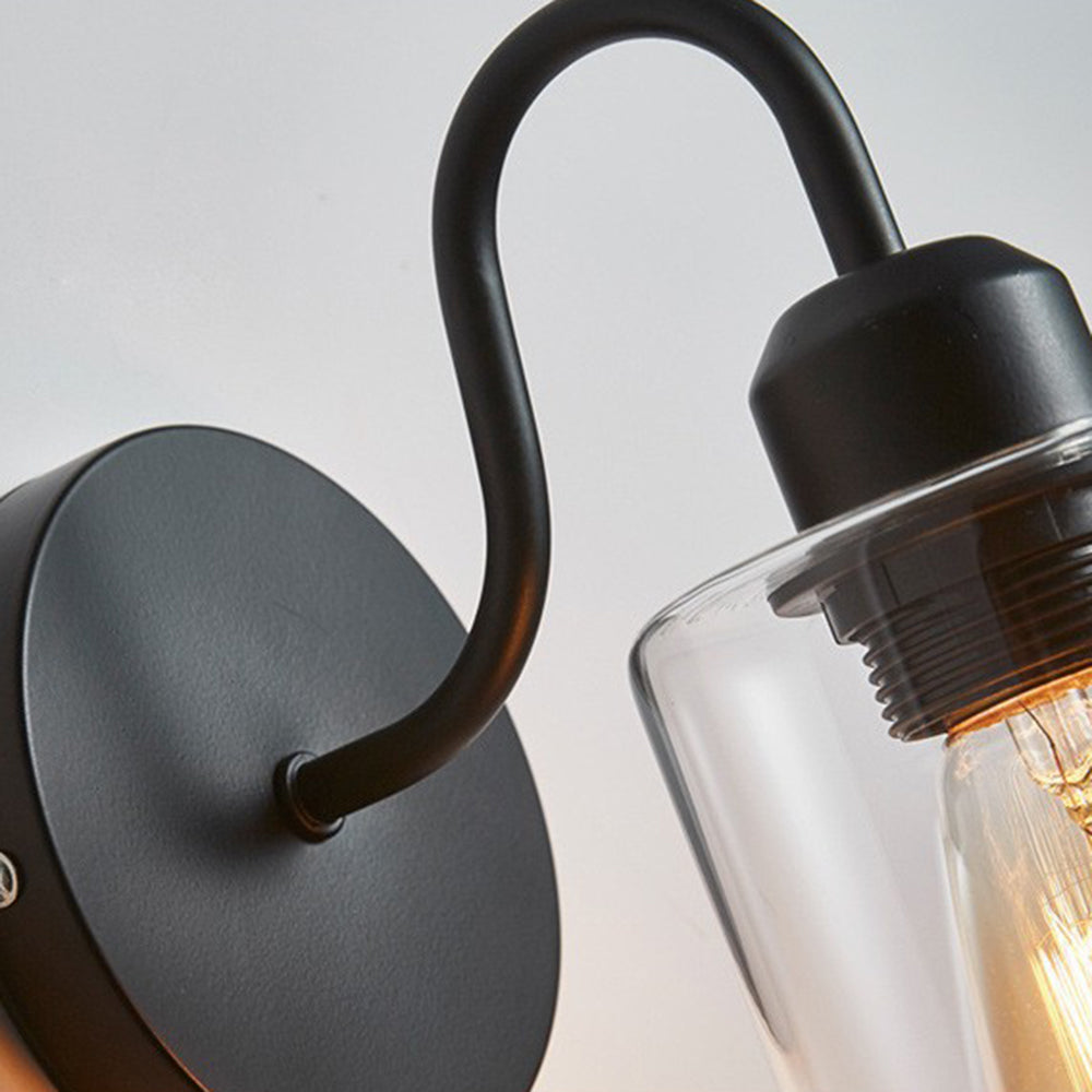 Marit - Retro LED Vägglampa Svart