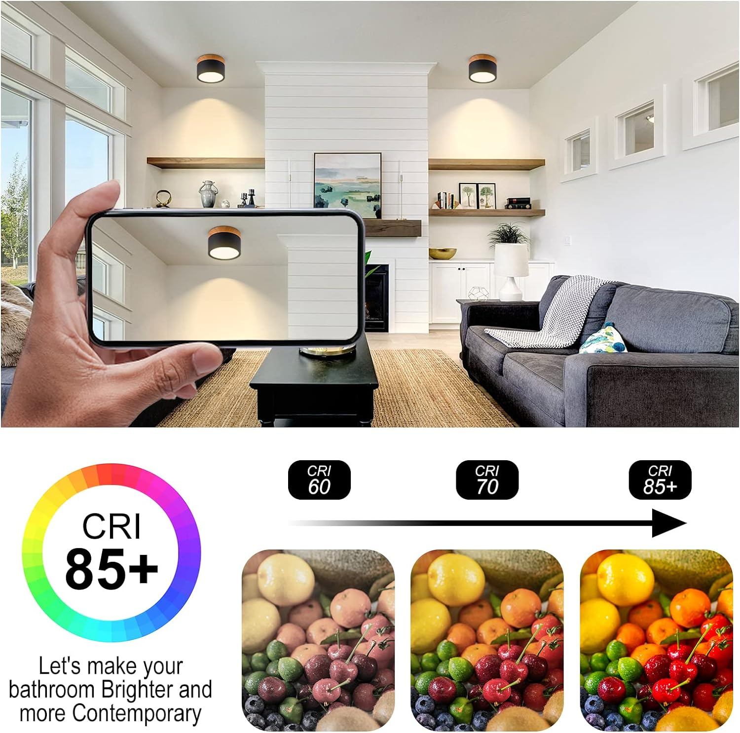 LED Taklampa Modern Flush Mount Cylinder