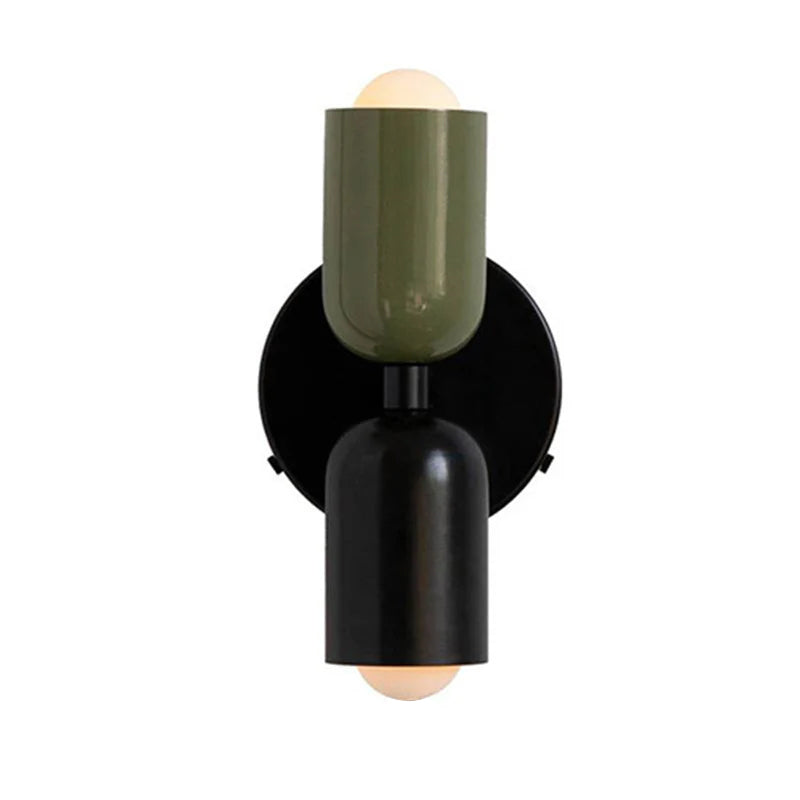 Vägglampa Modern Dubbel Glas Sconce Armatur