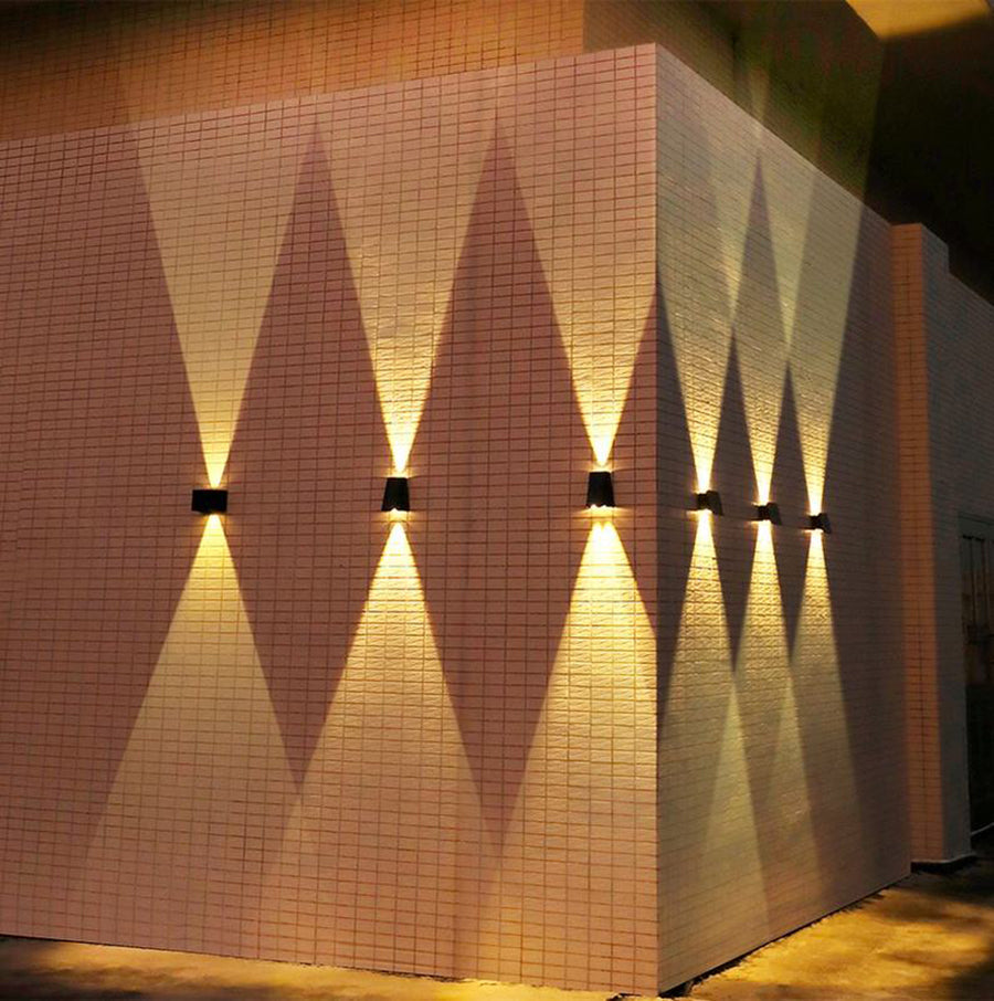 Carvallo - Solcellsdriven Vattentät LED Vägglampa För Utomhusbelysning