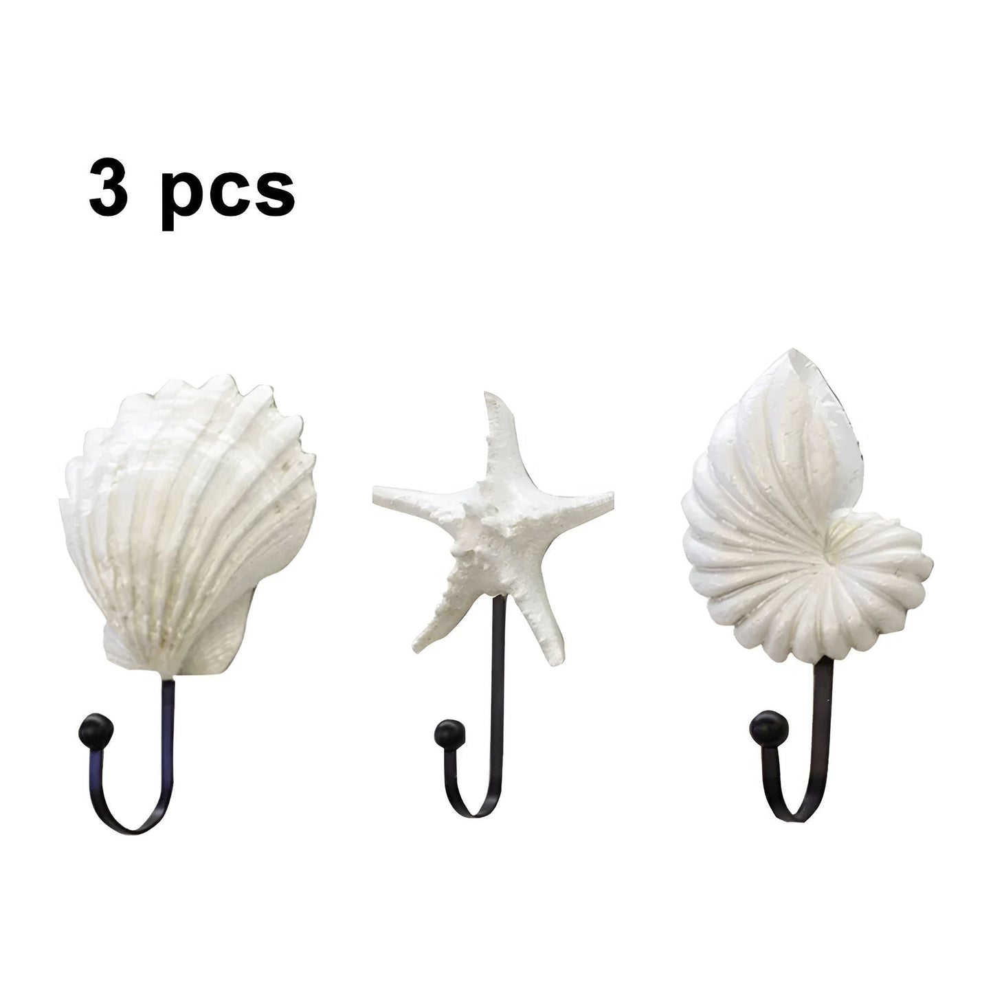 Coastal Hook - Multifunktionell Snäckväggkrok för en Stilfull Förvaringslösning (1 + 2 stycken)