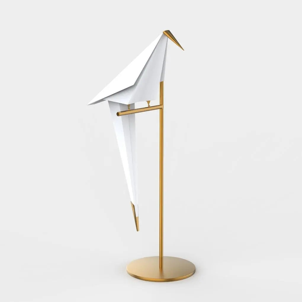 Carvallo - Bordslampa i Guld med Origami Design i Trana