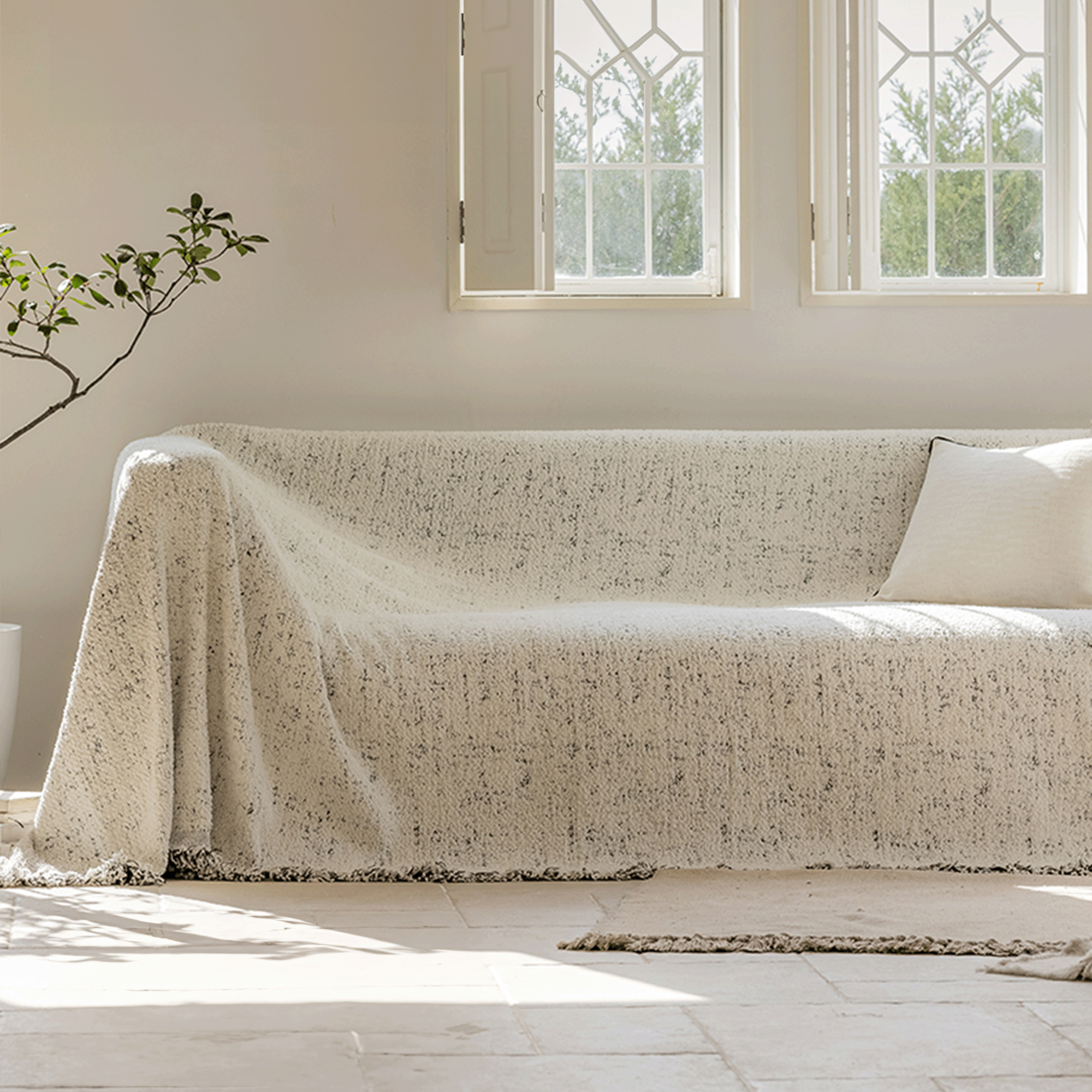 Sprinklade Prickar Sofföverdrag - Modernt, Stiligt &amp; Hållbart Soffskydd