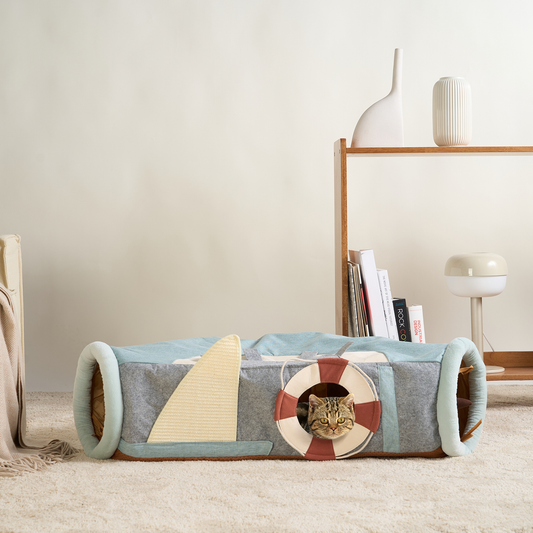 UFO Voyager Sammanpressbar Kattbädd – 4-i-1 Lekplats & Mysigt Tillhåll