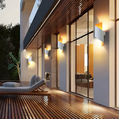 SpiralGlow Light - Nordisk vattentät metall spiral LED vägglampa