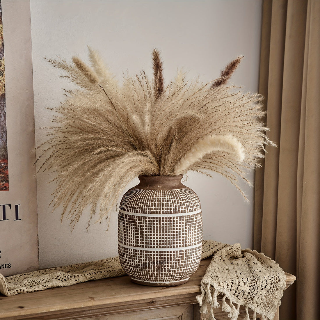 Rustik geometrisk vas - Naturlig atmosfär för ditt hem