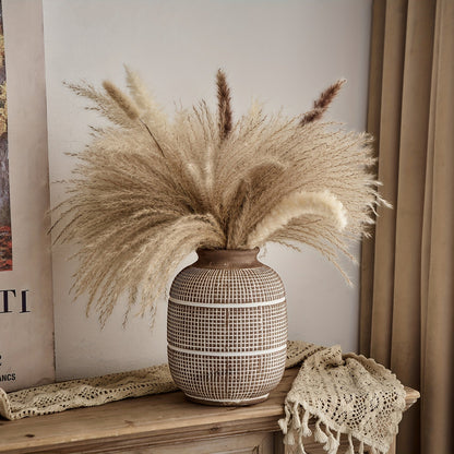 Rustik geometrisk vas - Naturlig atmosfär för ditt hem